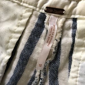 Free People Shorts - Free People Blue White Striped Short Free People Shorts - Free People Blue White Striped Short